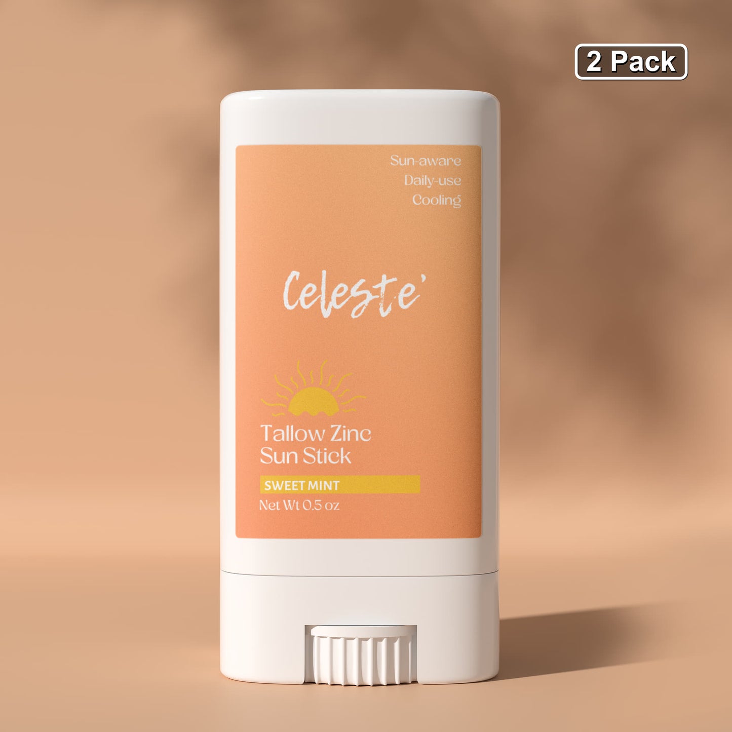 2 Pack Tallow Zinc Sun Stick