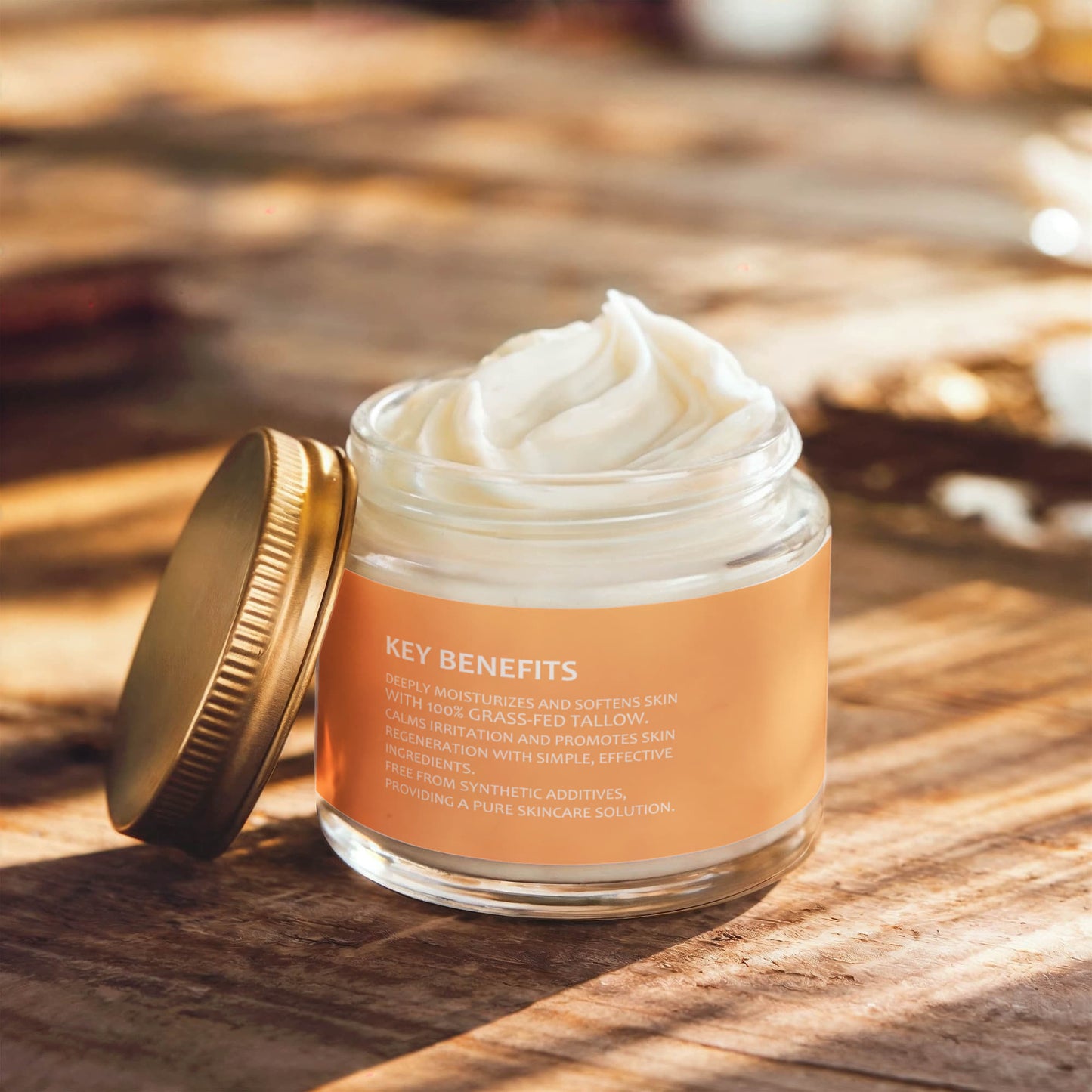 Whipped Grass-Fed Tallow Balm with Vanilla Bean