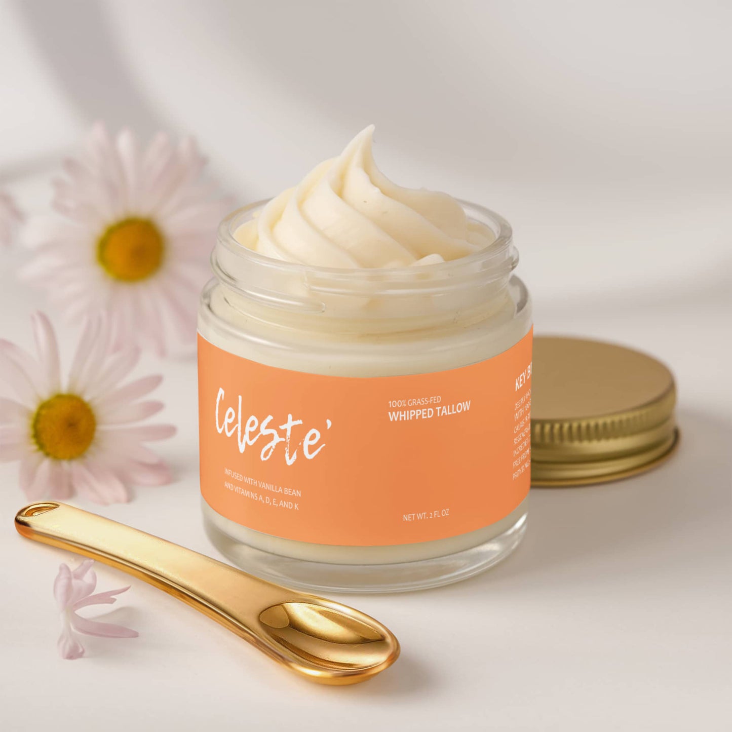 Whipped Grass-Fed Tallow Balm with Vanilla Bean
